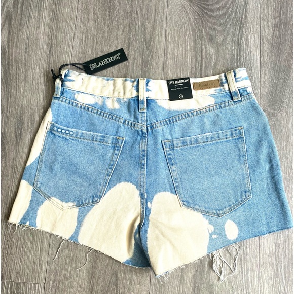 💘NWT BLANKNYC THE BARROW VINTAGE HIGH RISE SHORT BLEACHED TIE DYE SIZE 27 or 4! - Picture 5 of 12